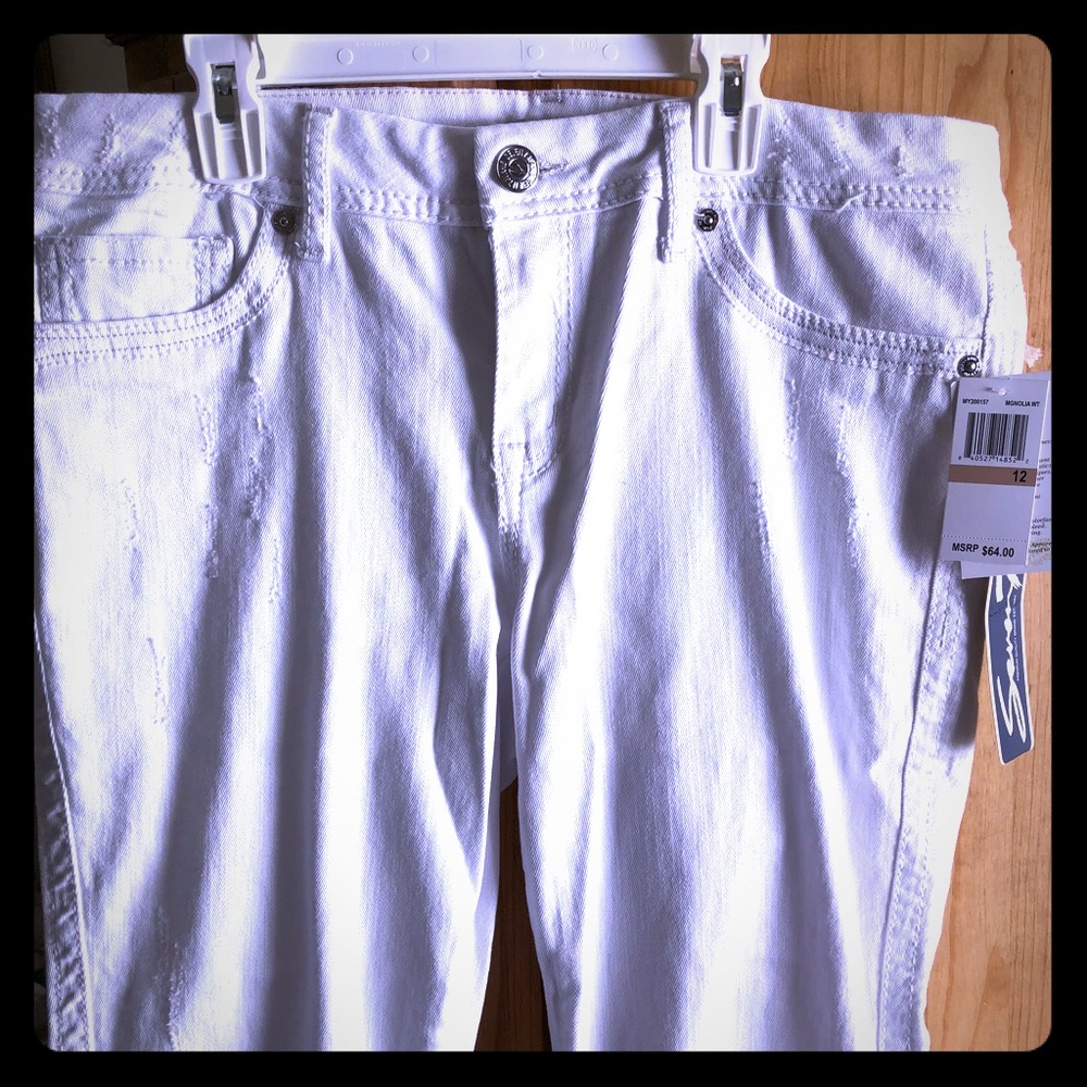Seven7 white Capri Jeans size 12 NWT